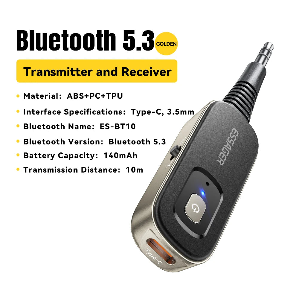 Essager 2-in-1 Bluetooth 5.1 Audio Adapter