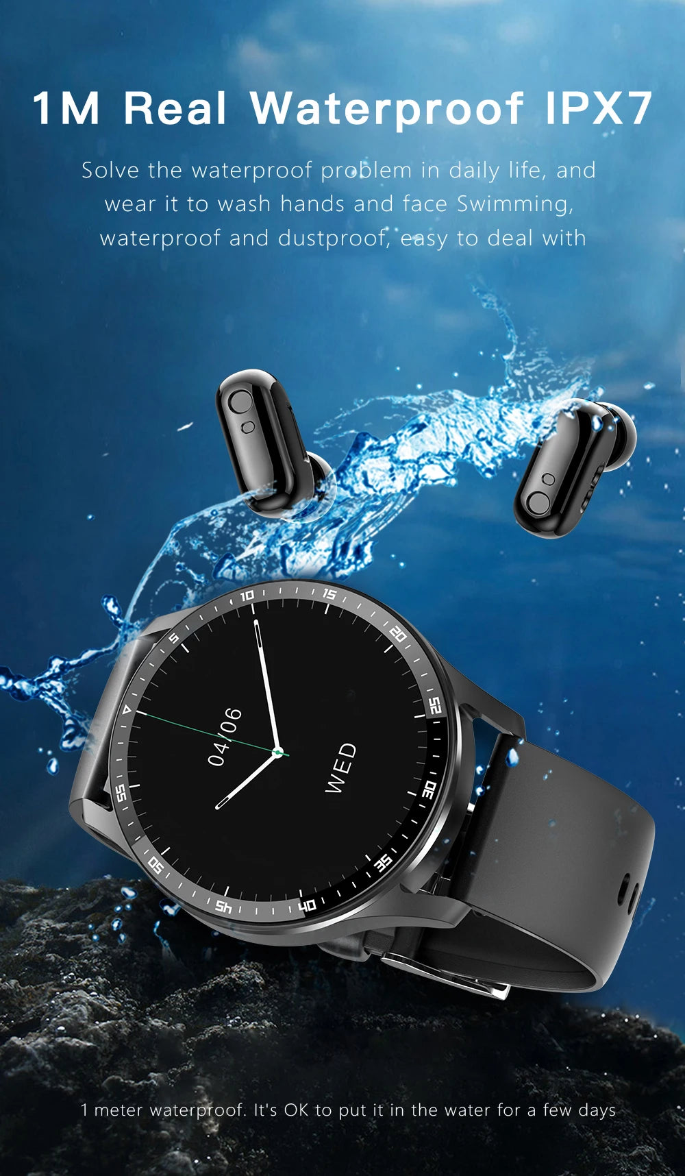 X7 2-in-1 Smartwatch with Earbuds