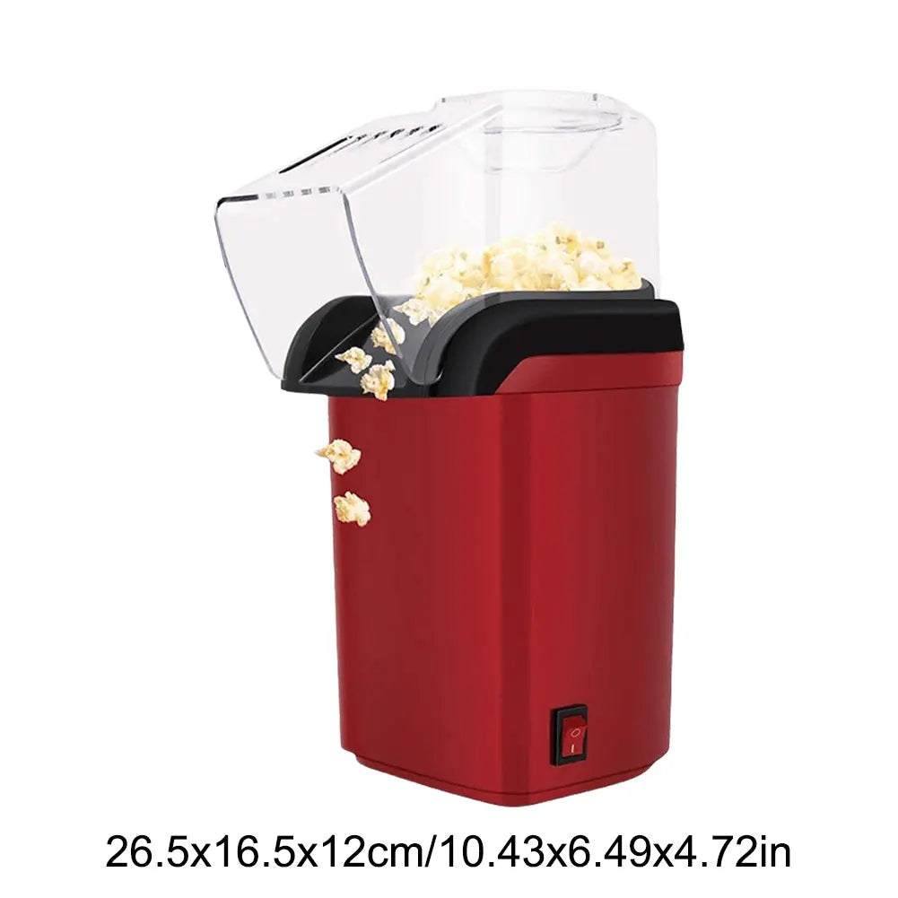 Automatic Popcorn Machine – Electric Air Popper for Home Kitchen