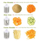 Manual Vegetable Cutter & Slicer with 3 Drums