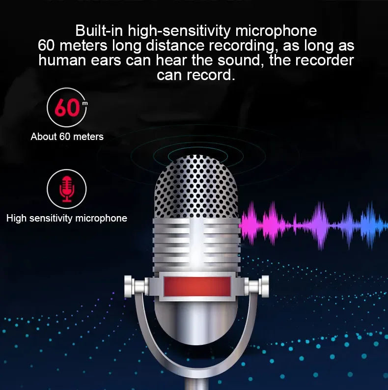 2500mAh Voice-Activated Digital Recorder