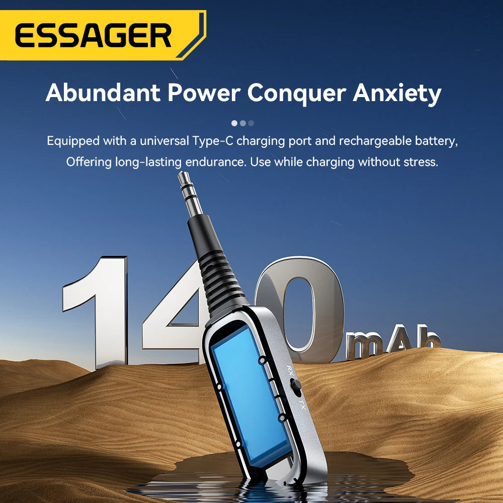 Essager 2-in-1 Bluetooth 5.1 Audio Adapter