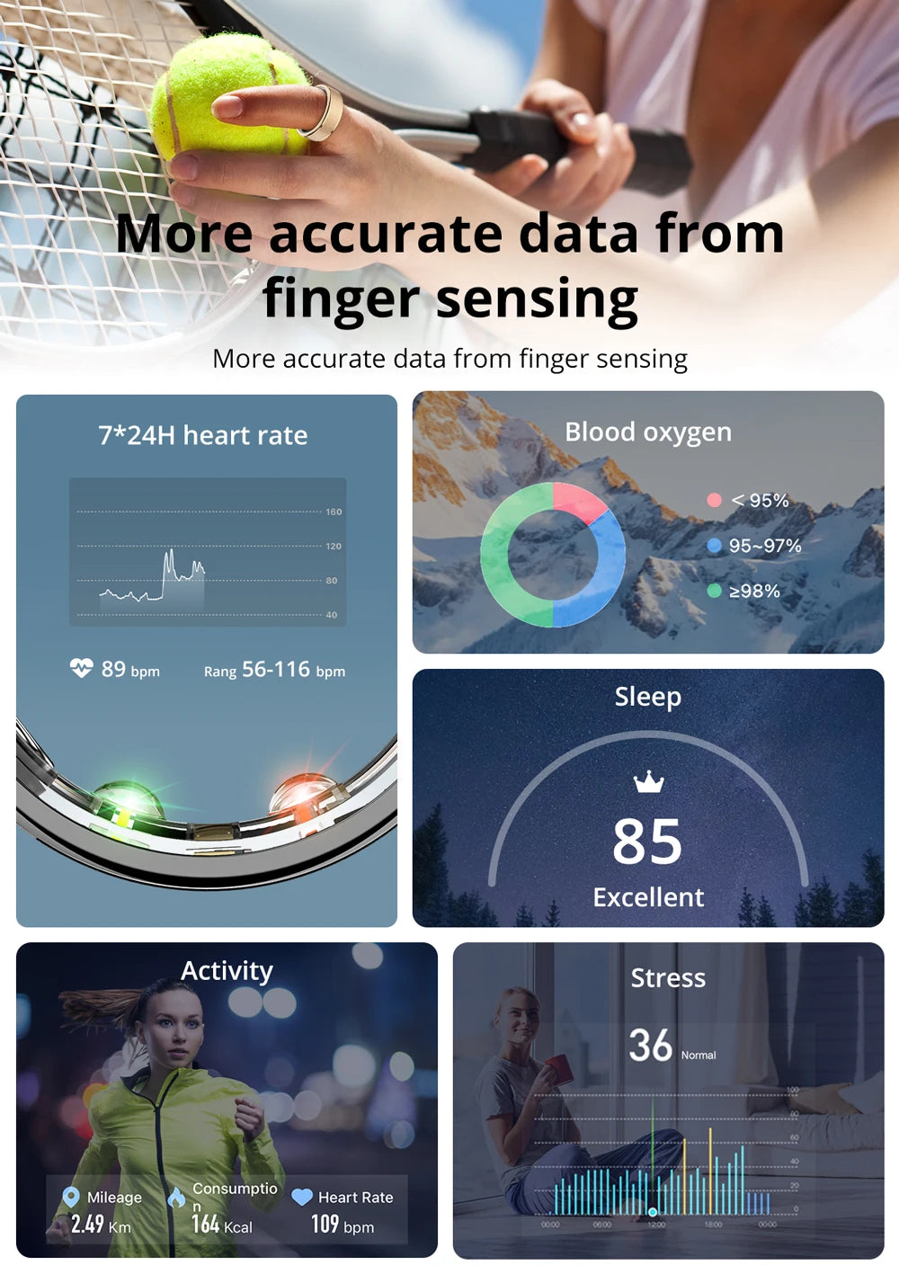 COLMI R10 Smart Ring with Charging Case