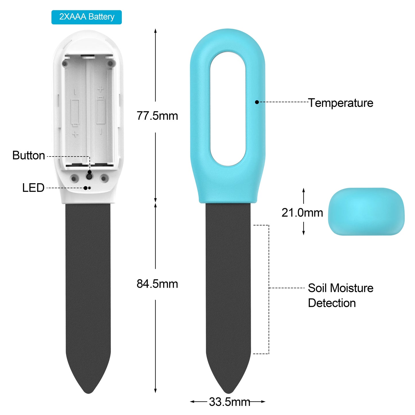 Haozee Tuya Zigbee Soil Moisture & Temp Sensor