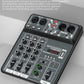 4-Channel USB Audio Mixer with Bluetooth & Phantom Power