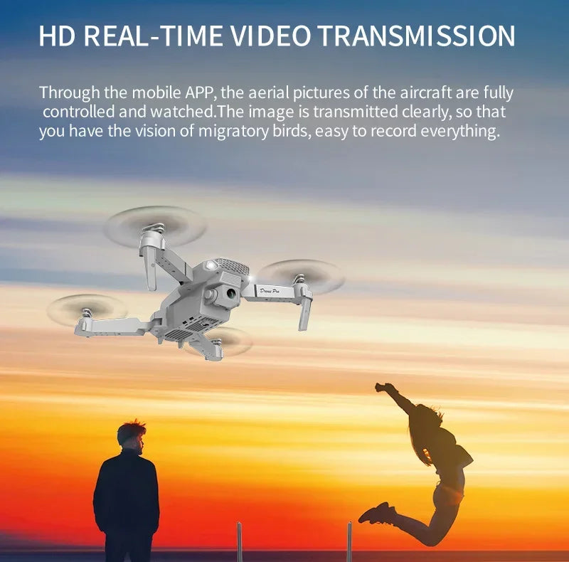 E88 Pro 4K Dual Camera Foldable RC Drone