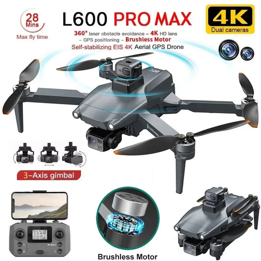 L600 PRO MAX 2025 GPS 4K Dual-Camera Drone