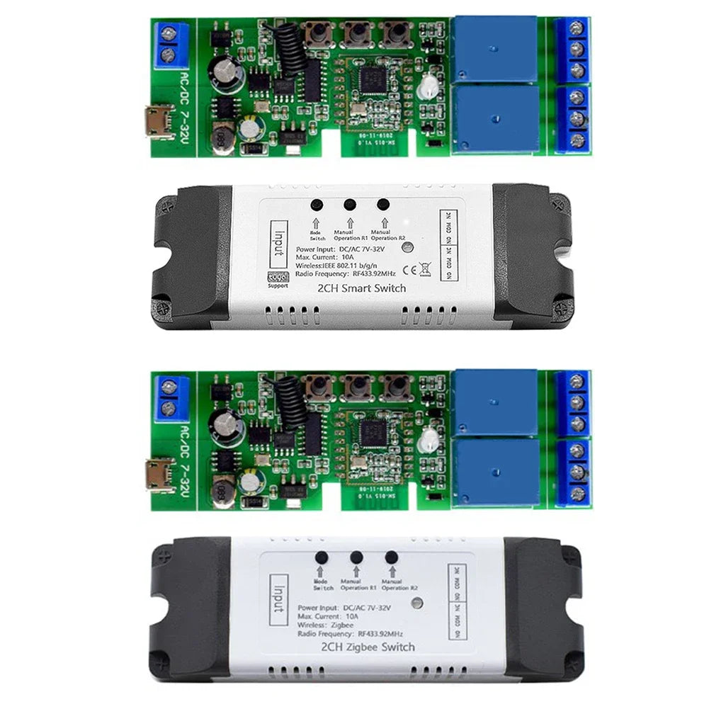 2CH WiFi/Zigbee Relay Switch Module