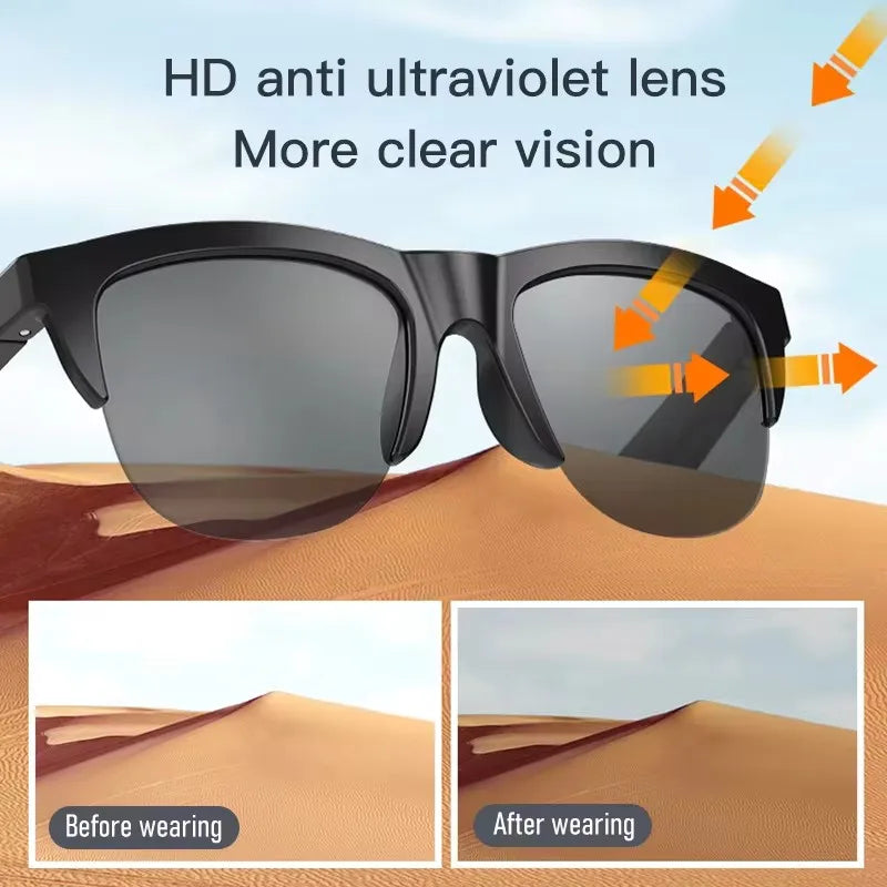 Smart Bluetooth 5.3 Sunglasses with Headphones