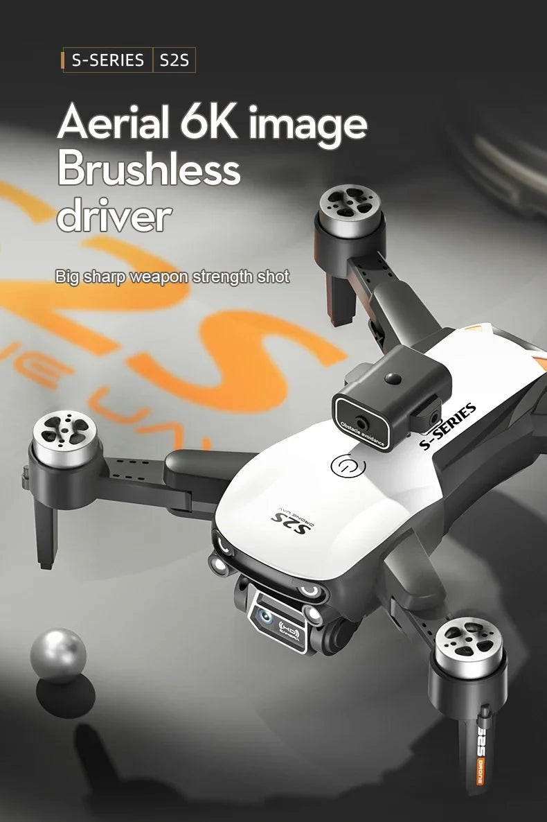 🚁 S2S Mini Drone – 4K/8K HD Camera | Foldable RC Quadcopter with Obstacle Avoidance