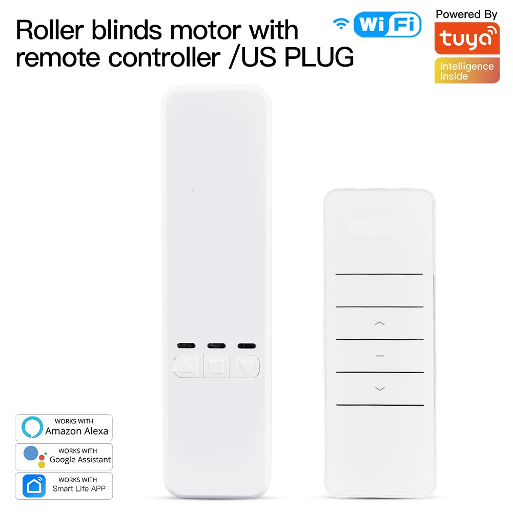 MOES Tuya WiFi Smart Motor Electric Chain Roller Blinds Shade Shutter Drive RF Remote Kit Smart Life App via Alexa/Google Info Draft