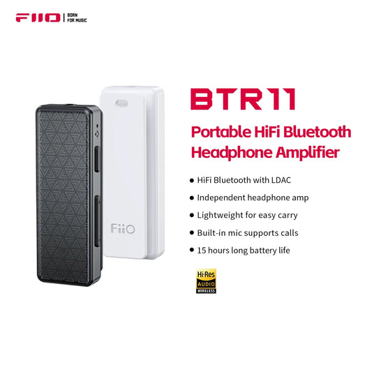 🎧 FiiO BTR11 Bluetooth 5.3 Receiver – LDAC Wireless Audio Amplifier with 3.5mm Output