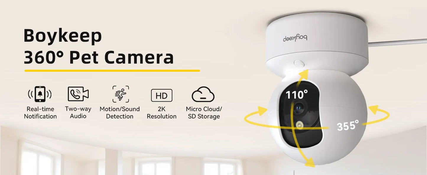 BoyKeep 3MP Smart WiFi Baby Monitor Camera