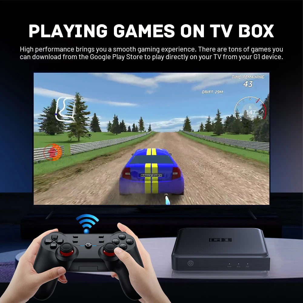 📺 KINHANK G1 Android TV Box – 4K UHD Streaming Media Device with Dolby Vision & WiFi 6