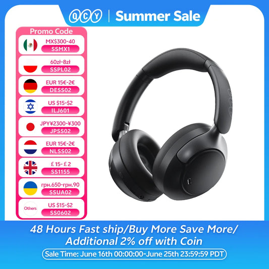 QCY H3 Pro ANC Wireless Headphones