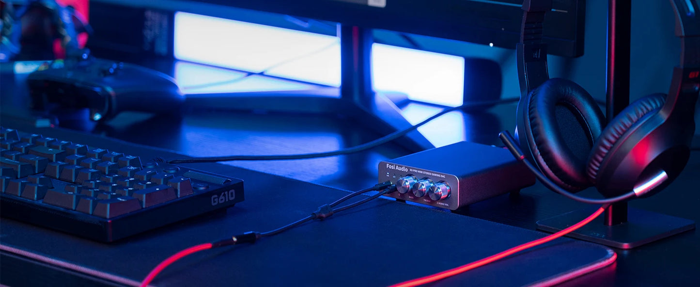 Fosi Audio K5 PRO USB Gaming DAC & Amp