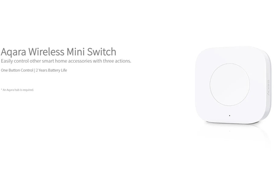 Aqara Smart Wireless Mini Switch – Zigbee One-Key Control Button