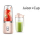 Portable Juicer Cup – USB Rechargeable 6-Blade Smoothie Blender Bottle
