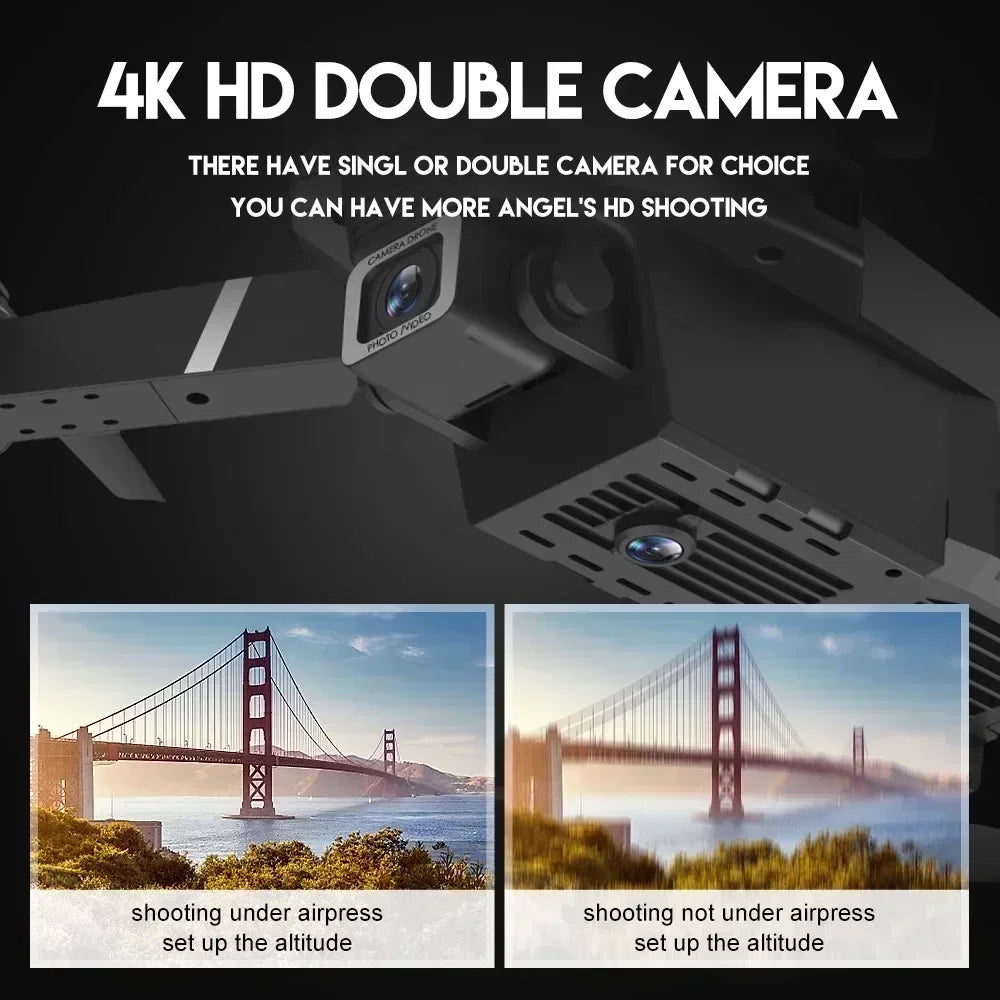 🚁 Professional E88 Drone – 4K Wide-Angle Camera | Foldable RC FPV Quadrotor