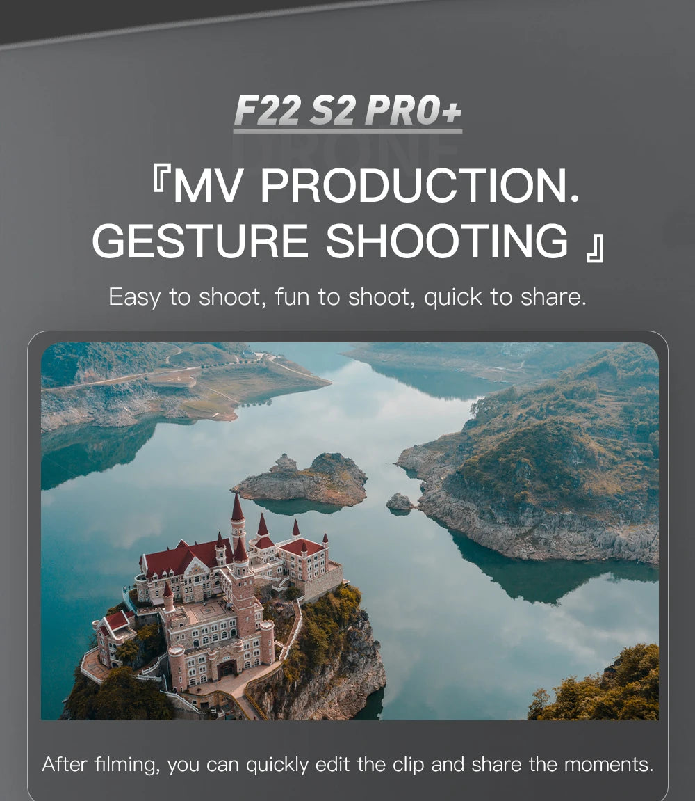 F22 S2 XR PRO+ 4K GPS Drone