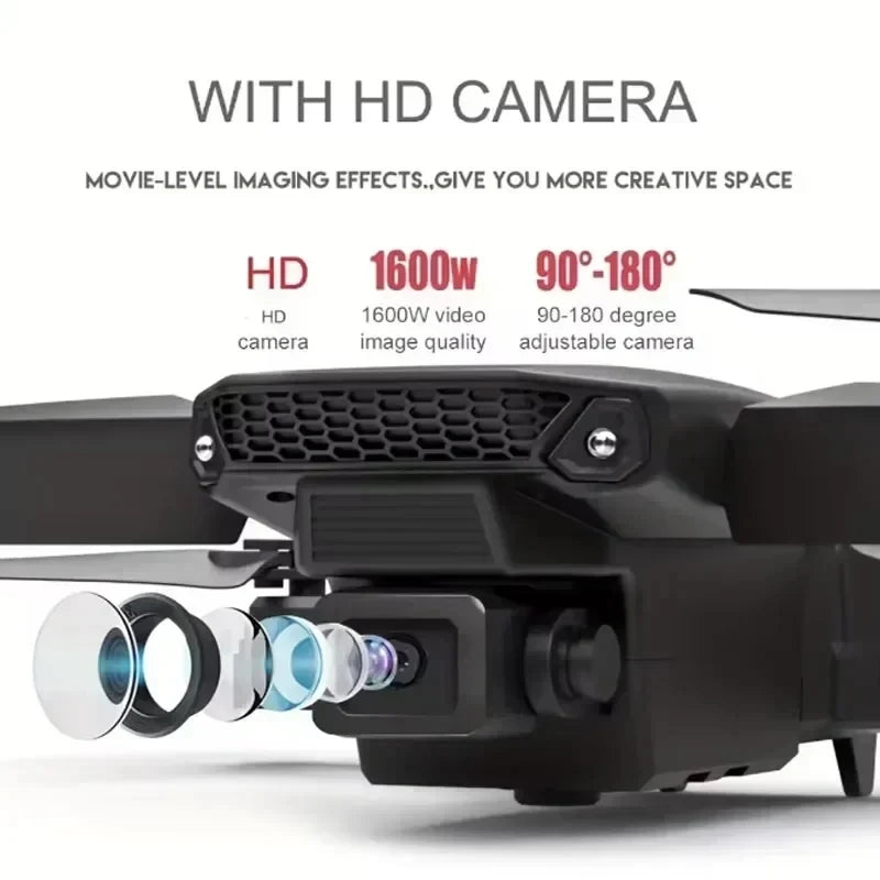 🚁 Professional E88 Drone – 4K Wide-Angle Camera | Foldable RC FPV Quadrotor
