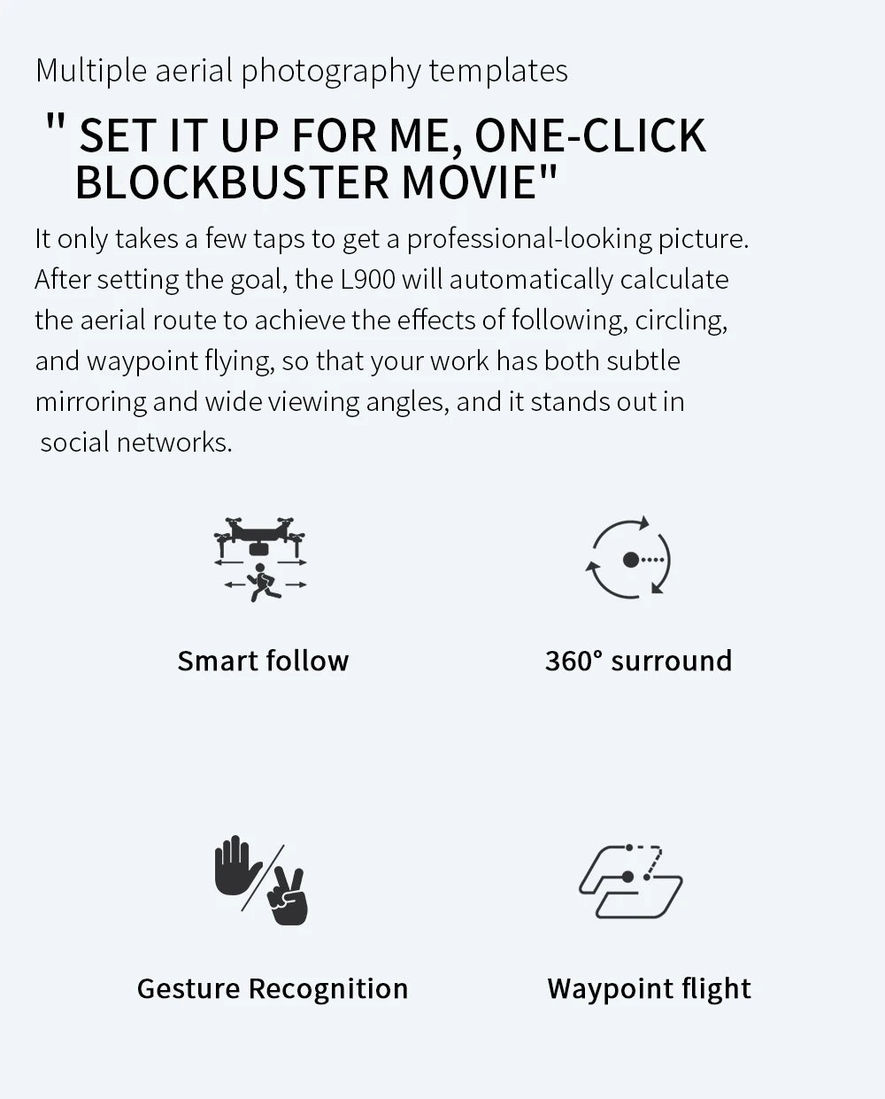 🚁 LYZRC L900 PRO GPS Drone – 4K HD Dual Camera | Foldable 5G WiFi FPV Quadcopter