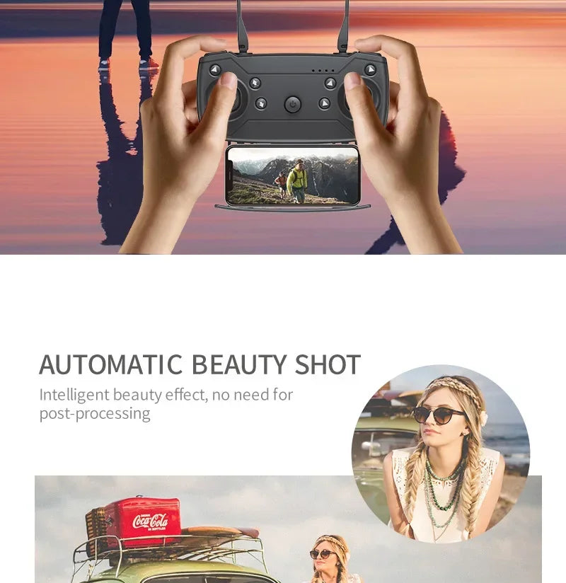 E88 Pro 4K Dual Camera Foldable RC Drone