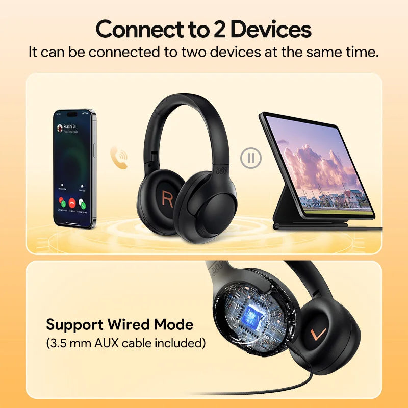 QCY H3 ANC Bluetooth 5.4 Wireless Headphones