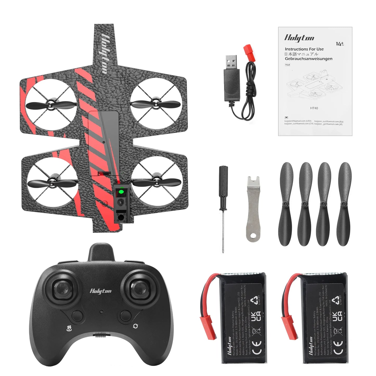 Holyton HT40 2-in-1 Land & Fly Drone