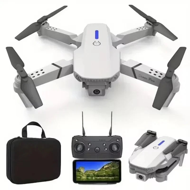 🚁 Professional E88 Drone – 4K Wide-Angle Camera | Foldable RC FPV Quadrotor