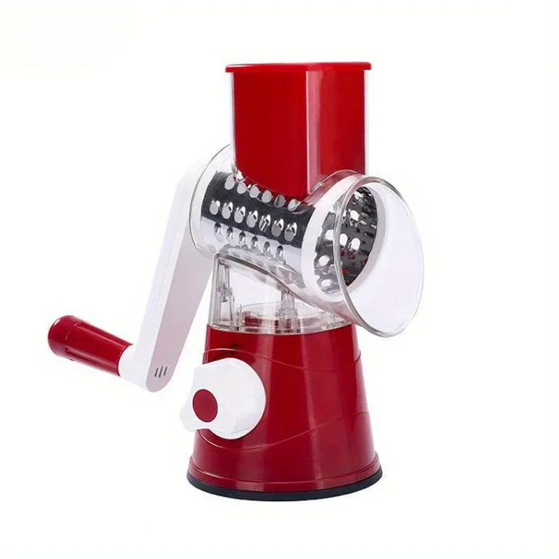 Manual Vegetable Cutter & Slicer with 3 Drums