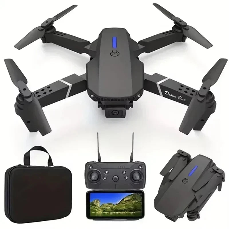 🚁 Professional E88 Drone – 4K Wide-Angle Camera | Foldable RC FPV Quadrotor
