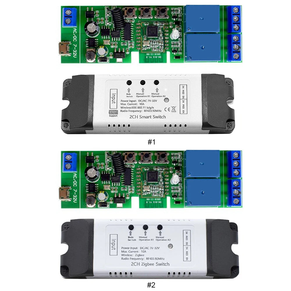 2CH WiFi/Zigbee Relay Switch Module