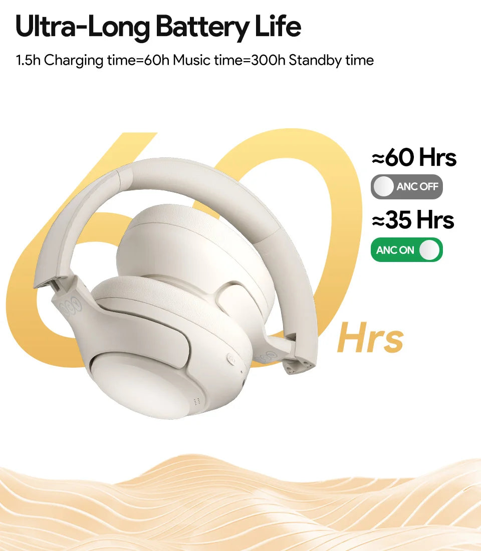 QCY H3 ANC Bluetooth 5.4 Wireless Headphones