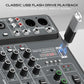 4-Channel USB Audio Mixer with Bluetooth & Phantom Power