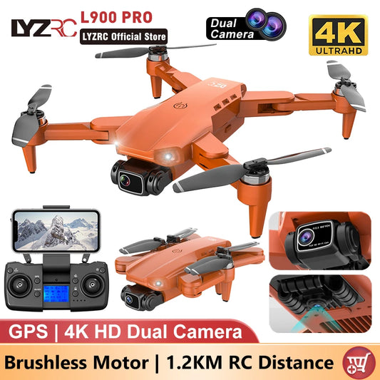 🚁 LYZRC L900 PRO GPS Drone – 4K HD Dual Camera | Foldable 5G WiFi FPV Quadcopter