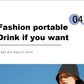 Portable Juicer Cup – USB Rechargeable 6-Blade Smoothie Blender Bottle