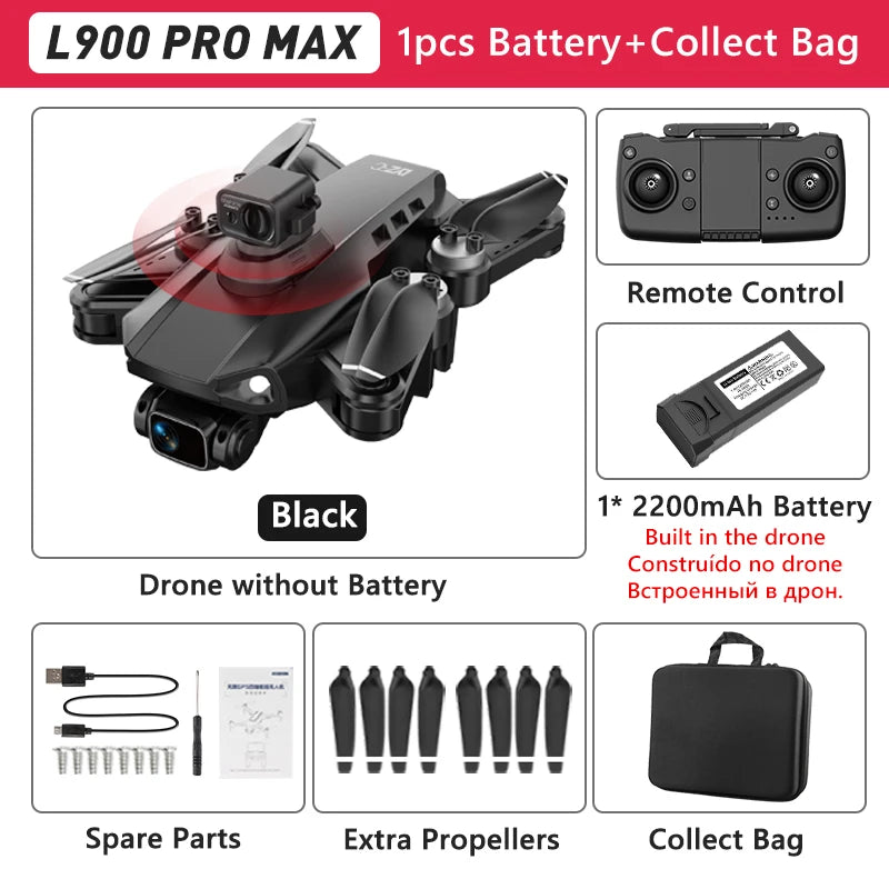 🚁 LYZRC L900 PRO GPS Drone – 4K HD Dual Camera | Foldable 5G WiFi FPV Quadcopter