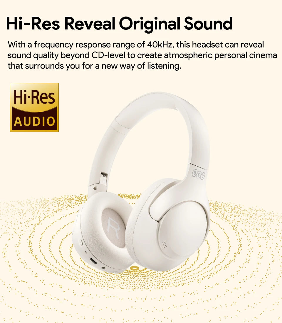 QCY H3 ANC Bluetooth 5.4 Wireless Headphones