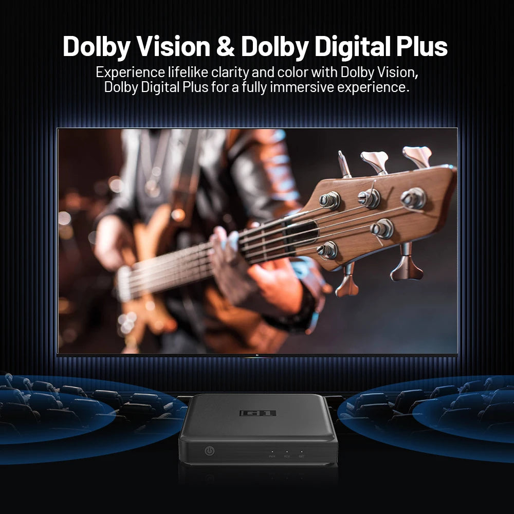 📺 KINHANK G1 Android TV Box – 4K UHD Streaming Media Device with Dolby Vision & WiFi 6