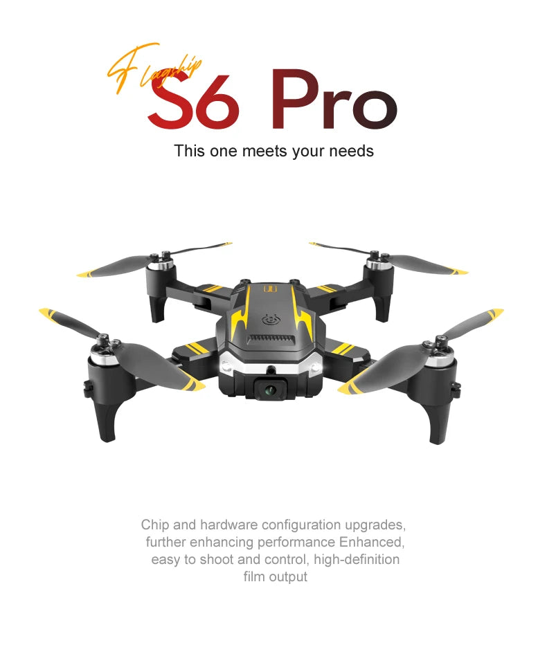 Upgrade S6 Pro 5G Dual Camera Drone