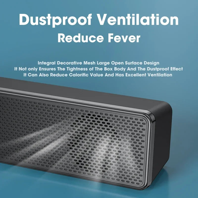 PC Bluetooth Soundbar Speaker – Wired & Wireless