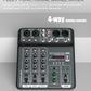 4-Channel USB Audio Mixer with Bluetooth & Phantom Power