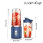 Portable Juicer Cup – USB Rechargeable 6-Blade Smoothie Blender Bottle