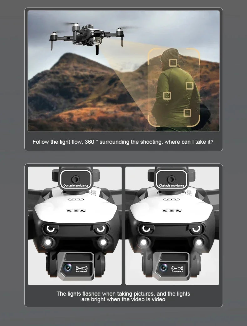 New S2S Mini Drone – Professional Foldable Quadcopter with 8K Camera