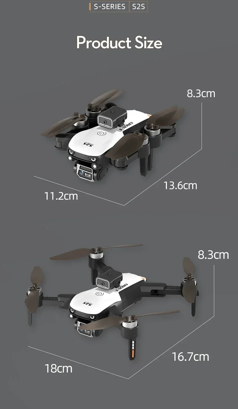 New S2S Mini Drone – Professional Foldable Quadcopter with 8K Camera
